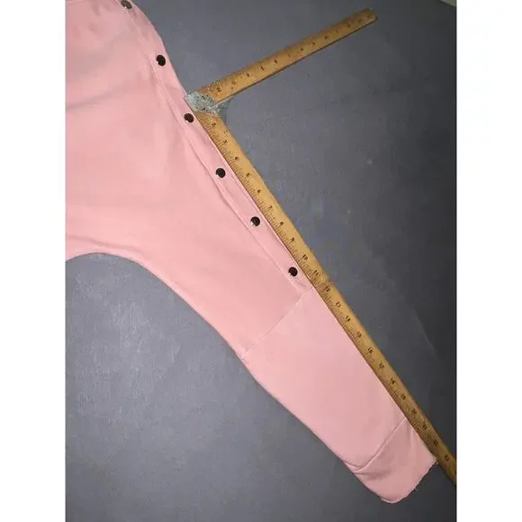 SOFT SURROUNDINGS Top Size L Rose Dawn Raw Edge Trim Relaxed Caprice Tunic 2BQ15 - Picture 7 of 9